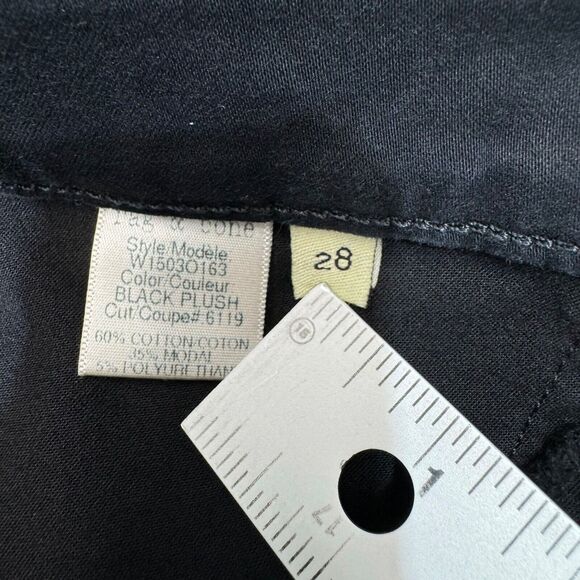 Rag & Bone Jeans Women 28x30 Black Mid Plush Skinny Stretch Twill Legging Casual - Picture 13 of 16